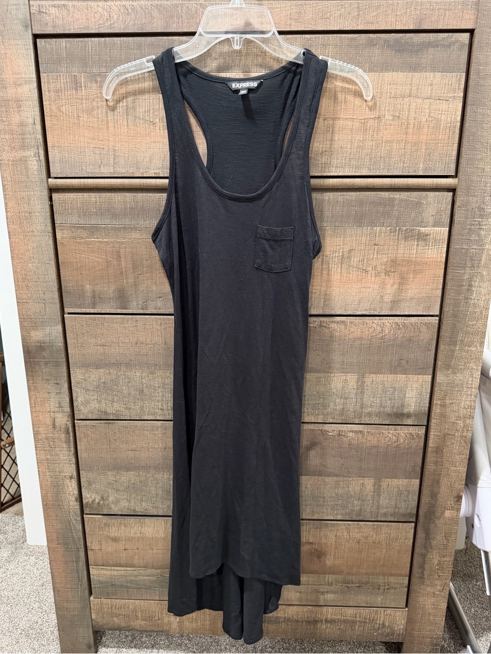 Express Women’s black Racerback high-low Dress -Small
